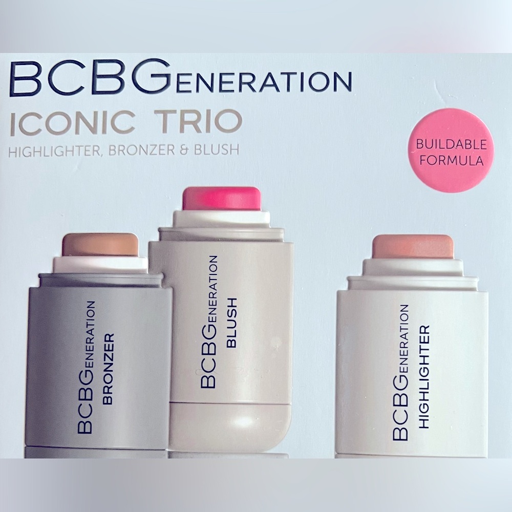NIB BCBGeneration 3pc Contour Sculpt Iconic Trio Build Highlighter Blush Bronzer